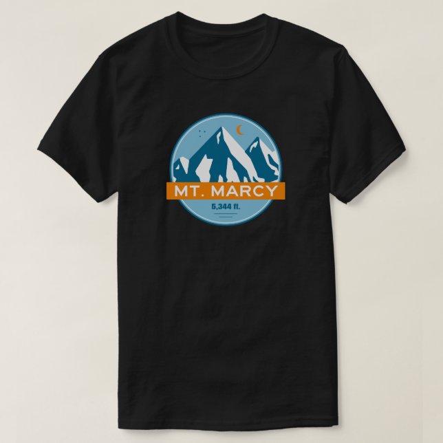 Camiseta Mt. Marcy New York Stars Moon (Frente do Design)