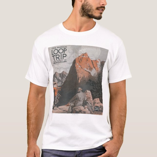 Camiseta Mt. McClellan & poster de viagens da viagem do (Frente)