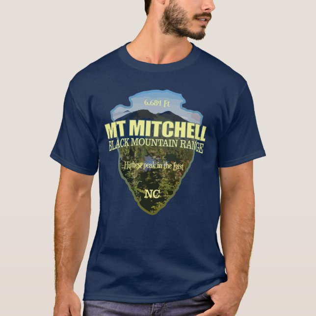 Camiseta Mt Mitchell (ponta de seta) (Frente)