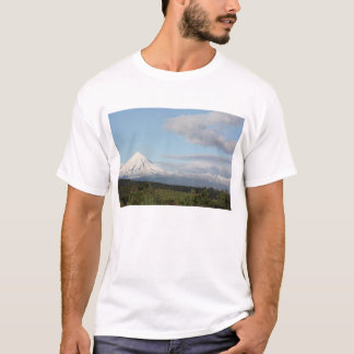 Camiseta Mt nevado & ensolarado Egmont, Taranaki, Nova