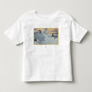 Camiseta Mt. Padeiro, Washington - vista do esqui do