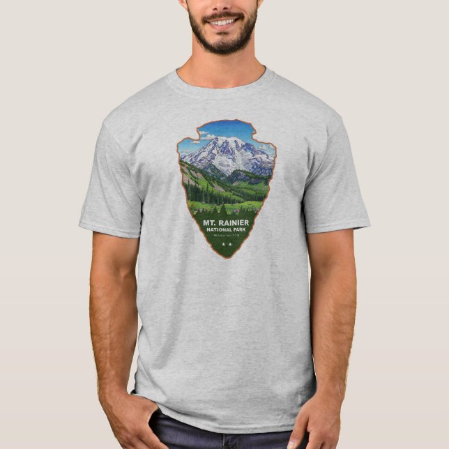 Camiseta Mt. Rainier National Park Arrowhead (Frente)