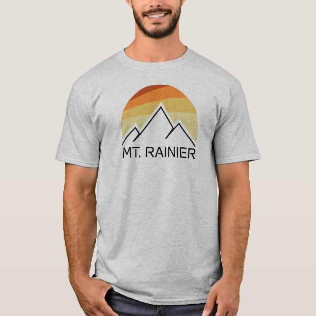 Camiseta Mt. Rainier Washington Retro (Frente)