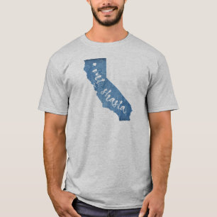 Camiseta Mt. Shasta California Wood Grain