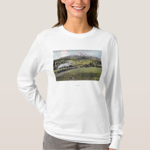 Camiseta Mt. Shasta e trilho pacífico do sul