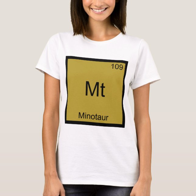 Camiseta Mt - Símbolo do Elemento Químico Minotaur (Frente)