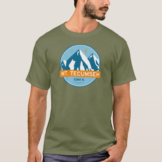 Camiseta Mt. Tecumseh New Hampshire Estrelas Lua (Frente)