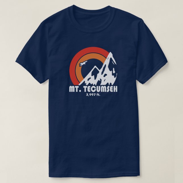Camiseta Mt. Tecumseh New Hampshire Sun Eagle (Frente do Design)