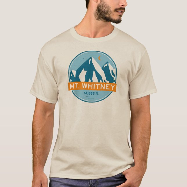Camiseta Mt. Whitney Califórnia Estrelas Lua (Frente)