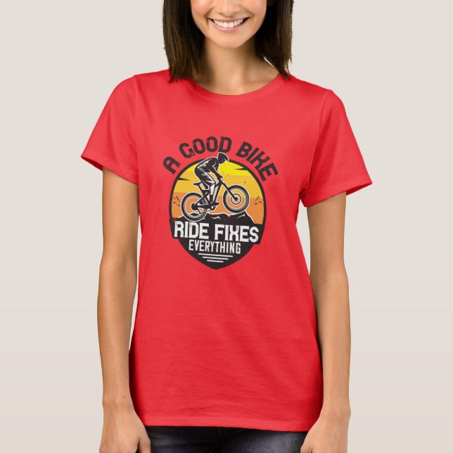 Camiseta MTB - A carona corrige tudo (Frente)