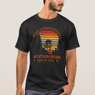 Camiseta Mtb Bicicletas Vintage 1976 Birthday Cycling Mount