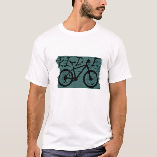 Camiseta MTB Downhill Vintage - Pedale sua Mountain Bike (Frente)