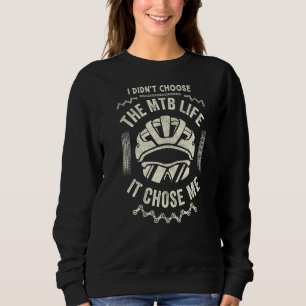 Camiseta Mtb Life Me Escolheu Na Bicicleta De Montanha Para