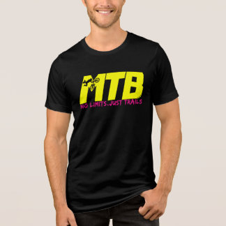 Camiseta MTB Sem Limites Apenas Traça Design de Bicicleta d