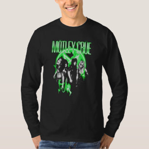 Camiseta Mtley Cre Neon Green Flames