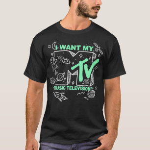Camiseta MTV I want My MTV Doodle Logo
