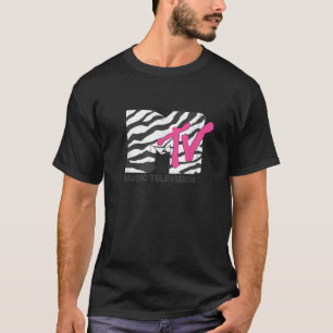 Camiseta MTV Music Retro 80 Neon Zebra