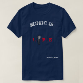 Camiseta MU$IC É T-Camisa da VIDA