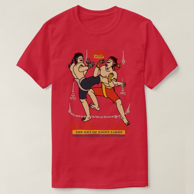 Camiseta Muay Boran Muay Thai Sak Yant (Frente do Design)