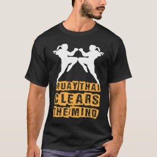 Camiseta Muay Tailandês Limpa A Mente Que Eu Tai Boxando Eu