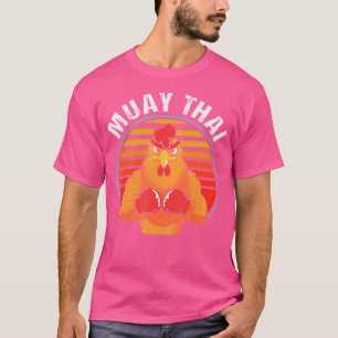 Camiseta Muay Tailandês Tai, Boxing Animal Pun Rooster Muay
