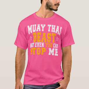 Camiseta Muay Thai Beast Engraçado Fan Coach Ideia