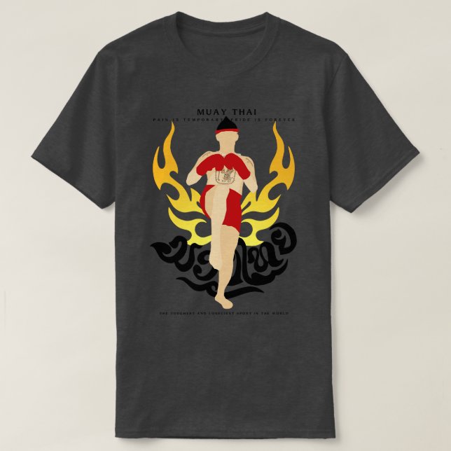 Camiseta Muay Thai Boran Wai Kru 1 (Frente do Design)