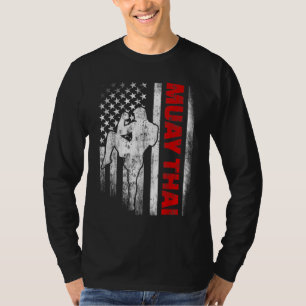 Camiseta Muay Thai Boxando bandeira Americana