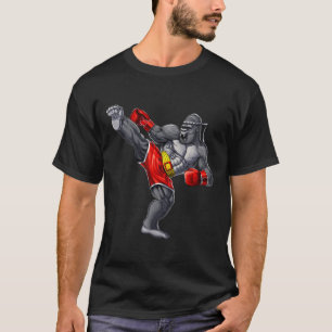 Camiseta Muay Thai Boxe Caratê Kickboxing Gorila Artes Marc