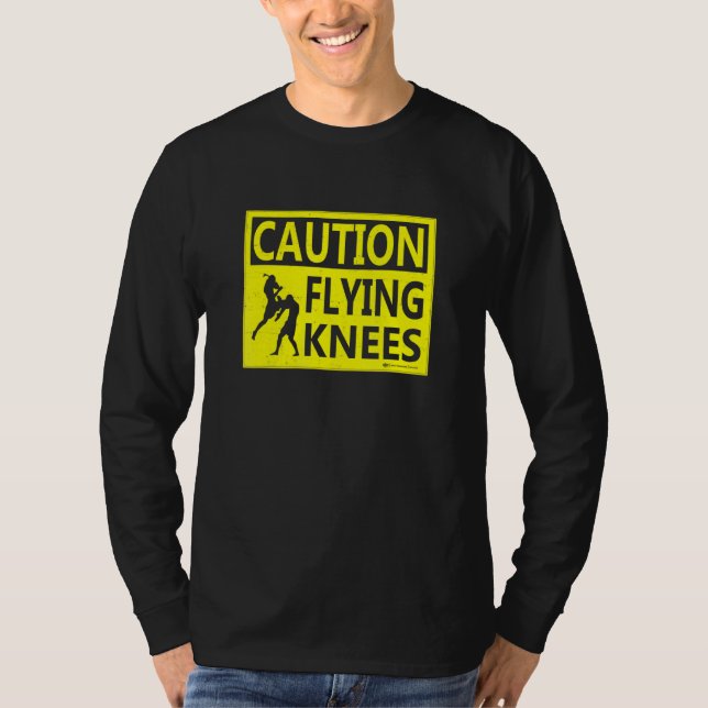 Camiseta Muay Thai Causa Voando Knees Muay Thai (Frente)