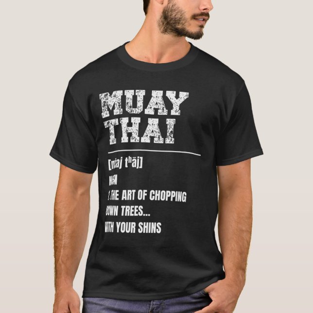 Camiseta Muay Thai Definition Martial Arts Thai Boxin Mart (Frente)