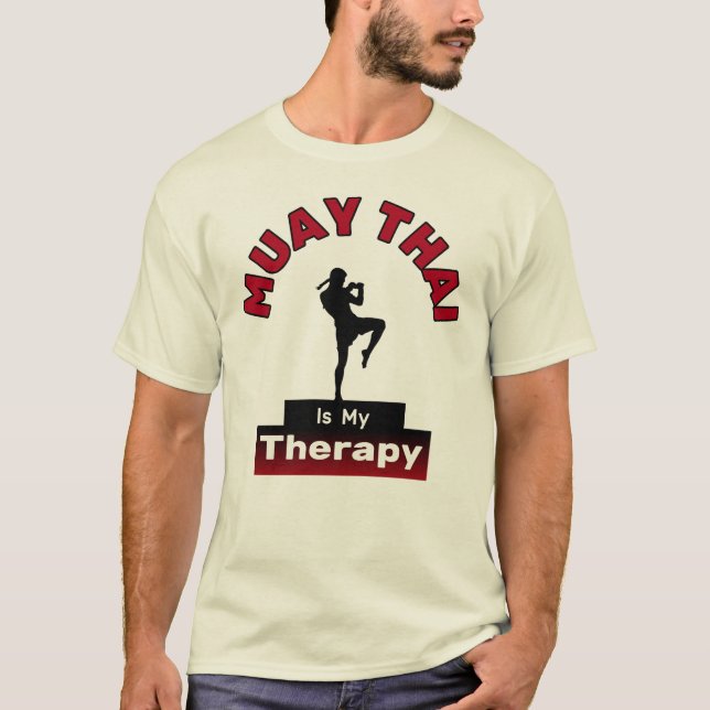 Camiseta Muay Thai É Minha Terapia, Muay Thai (Frente)