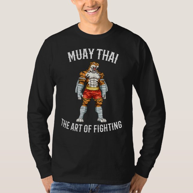 Camiseta Muay Thai E Thai Boxer Forte Tigre (Frente)