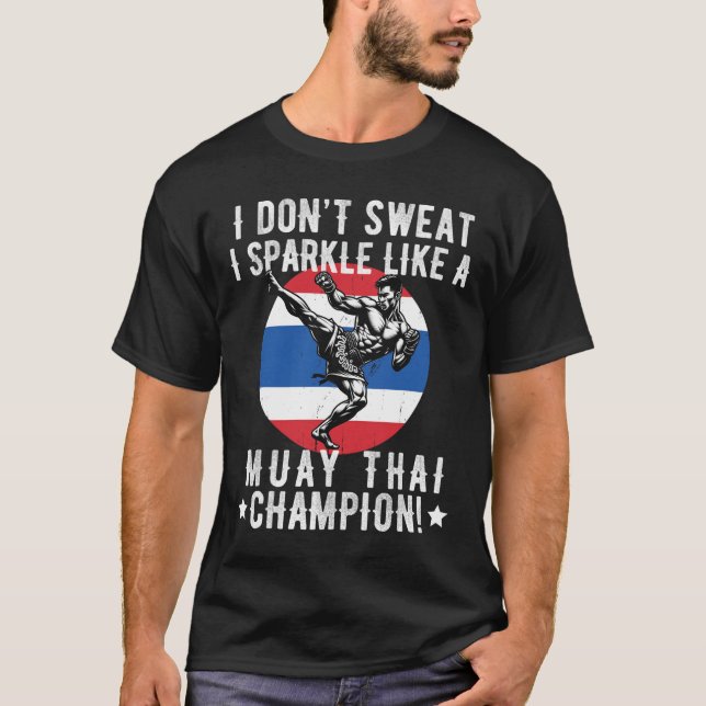 Camiseta Muay Thai Fighter For Men Pai Boys Thai Kickboxer (Frente)