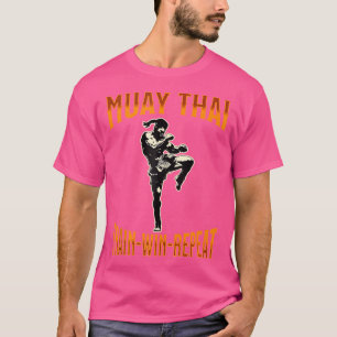 Camiseta Muay Thai Fighter Train Win Repete Muay Thai
