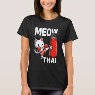 Camiseta Muay Thai Gato Boxe Artes Marciais Lutador Esporte