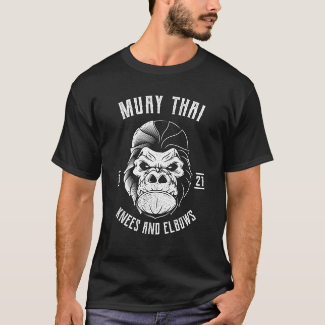 Camiseta Muay Thai Gorilla Thai Boxing E Kickboxing (Frente)