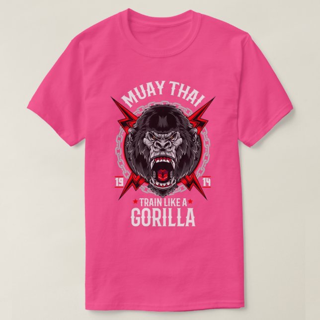 Camiseta Muay Thai Gorilla Thailand Boxing (Frente do Design)