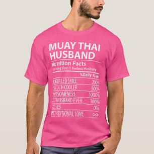 Camiseta Muay Thai Husband Nutrition Fata Engraçado Muay Ta