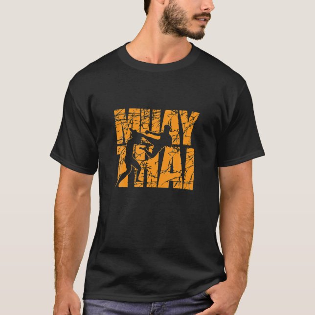 Camiseta Muay Thai Lutando Com Estilo (Frente)