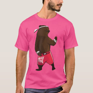 Camiseta Muay Thai Martial Arts Gifts Bear Luta 1504