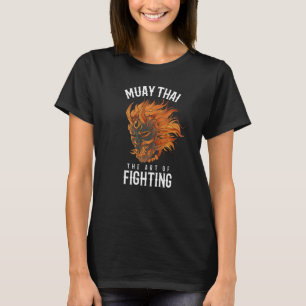 Camiseta Muay Thai Oni Fighter Thai Boxando Oni Mask Hannya