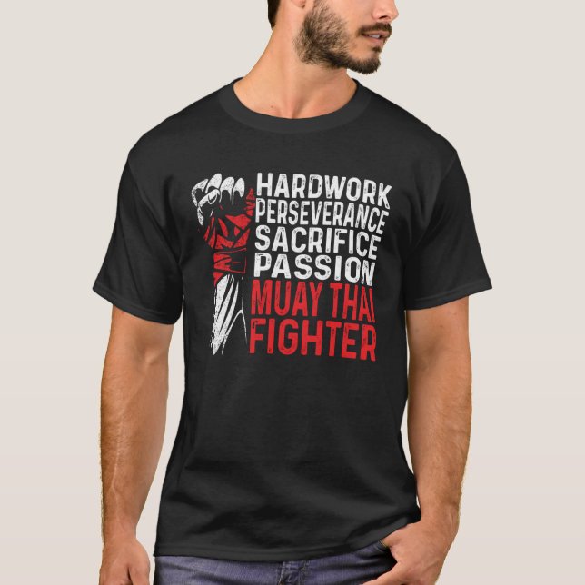 Camiseta Muay Thai Perseverança NakMuay Boxout Workout (Frente)