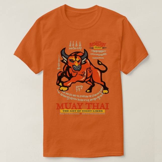 Camiseta Muay Thai Sak Yant Buffalo (Frente do Design)