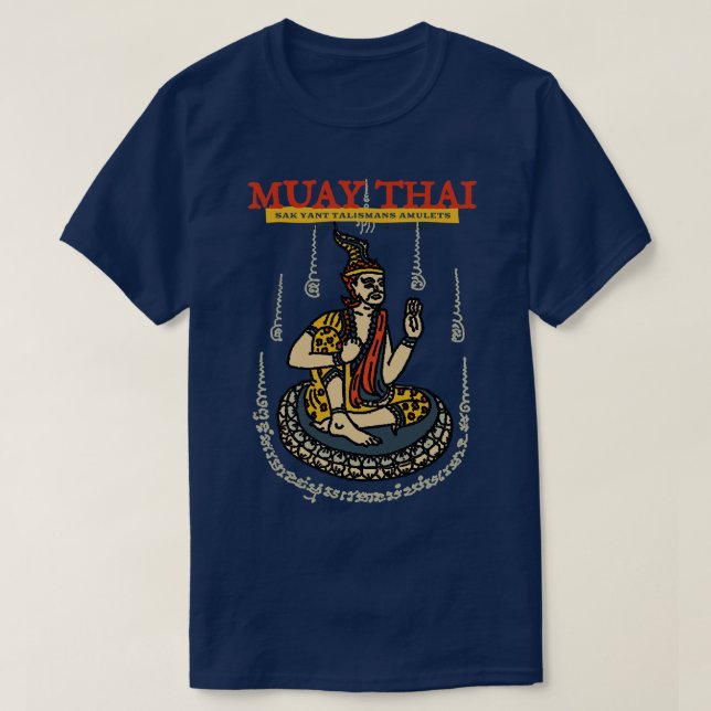 Camiseta Muay Thai Sak Yant Hermit Tattoo 1 (Frente do Design)