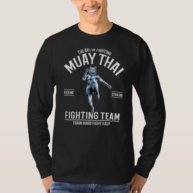 Camiseta Muay Thai Tiger Fighter Tailandês Boxing Fighting  (Frente)