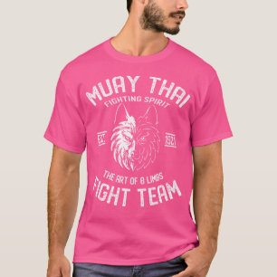 Camiseta Muay Thai Wolf Fight Team Nak Muay Kickboxing