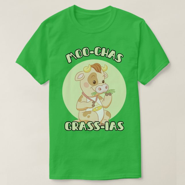 Camiseta Muchas Gracias Moo Chas Grass 1 (Frente do Design)