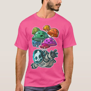 Camiseta Muchroom Paratrooper Kawaii Skull