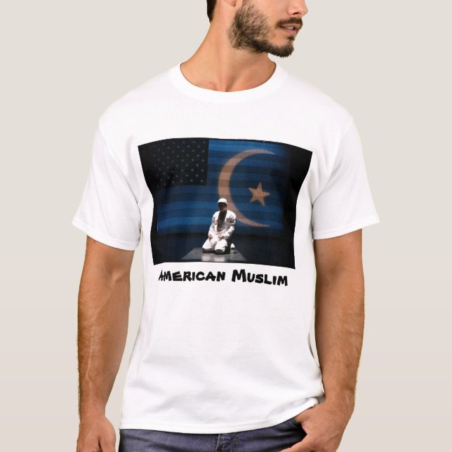 Camiseta muçulmana americana (Frente)